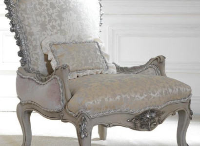 Luxury Armchair Upholstery Throne Baroque Rococo Real wood Italian Furniture Single seater