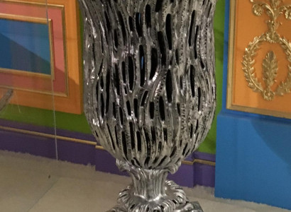Antique rare Soviet flower vase silver for Living room rare Russia