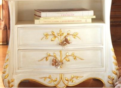 Classic r Bedside table Real wood Tables Italian Furniture Furnishings Table new