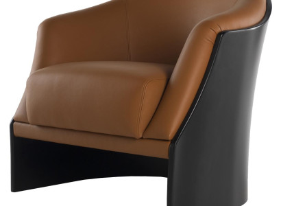 Armchair Living room Chair Wood Dining room Armchair Chairs Single Seater Leather Italy new