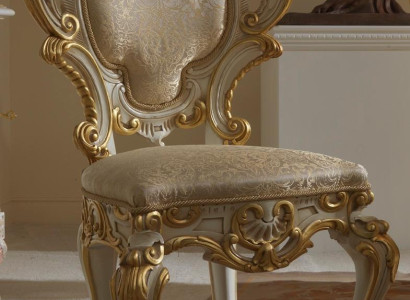 Dining room Chairs Wood Luxury Armchair Chair White Chairs Living room Furniture Baroque new