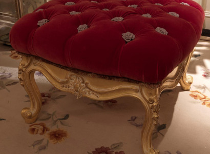 Footstool Living room Stool Furniture Chair Stool Italian Furnishings Velvet new