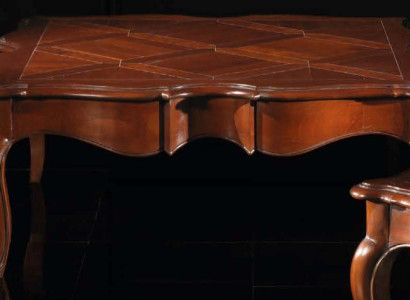 Side table xxl Real wood Table 112x112cm Furniture Italian Furnishings Tables