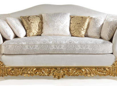 White Sofa Classic s Three Seater Sofas Living room Textile Couches 3 seats