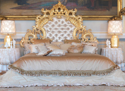 Chesterfield Bed Italian Furniture Furnishings Baroque Rococo Gold Leather Beds