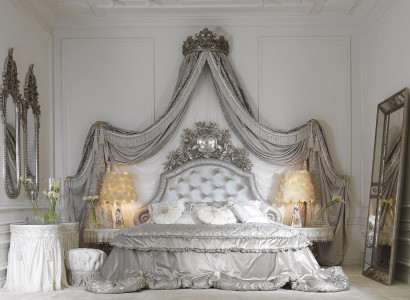 Chesterfield Bed Silver Luxury Bedroom Beds Italian Furniture Design new
