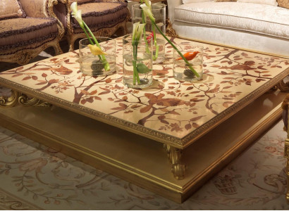 Coffee table Table Side table Living room table Wood Royal side baroque classic