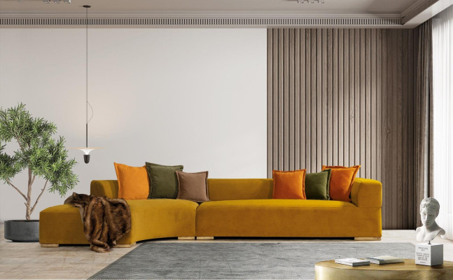 XXL Corner sofa big Sofa Living landscape Living room Corner suite Corner sofa
