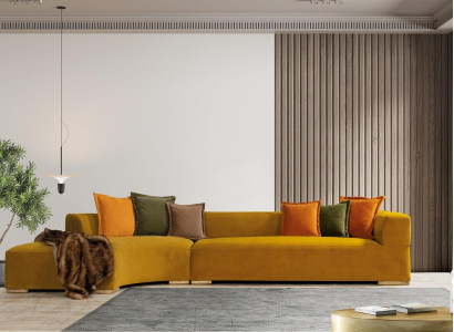 XXL Corner sofa big Sofa Living landscape Living room Corner suite Corner sofa