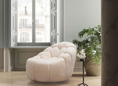 Luxury Armchair Club TV Lounge Relax Chair Textile Furnishings Furniture
