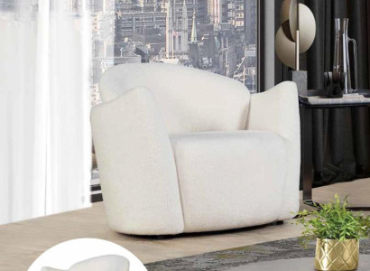 Luxury Armchair Furniture Club Furnishings Television Lounge Relax Chair Textile
