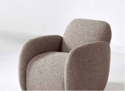 Taupe Armchair Television Chair Single Seat Upholstery Seat Furniture Lounge Chairs