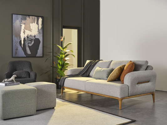 Sofa set 431 Seat 2x Stool Sofa Set 5-piece luxury living room living
