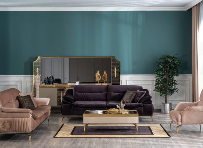 Luxury sofa set Couch Upholstery Furniture Couch set 331 Coffee table set 4 pieces