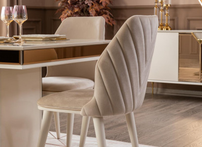 Dining room Chairs Upholstery Textile Design Modern Beige Luxury Recliner Chair