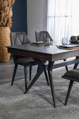 Dining room Set Table 4 x Chairs Stool Dining table Dining set set 6 pieces
