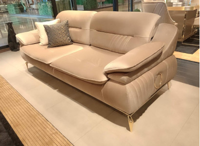 Living room Sofa 3 Seater Beige Design Style Furniture Modern Sofas new