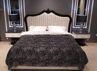 Bedroom Bed 2x Bedside tables Luxury Furniture 3pcs. Classic Beds