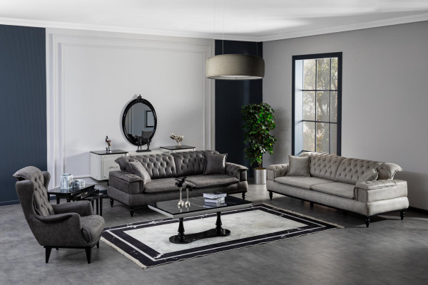 Chesterfield luxury sofa couch xxl big sofas three seater fabric 3 seater couches