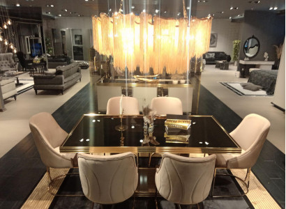 Glass table Dining room Dining table Tables Design dining tables Glass tables Table 179x95cm