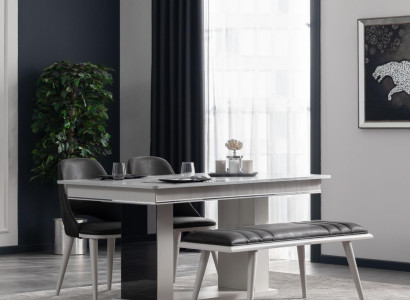 Dining table Dining room Modern Living room Design Wood with Metal Luxury