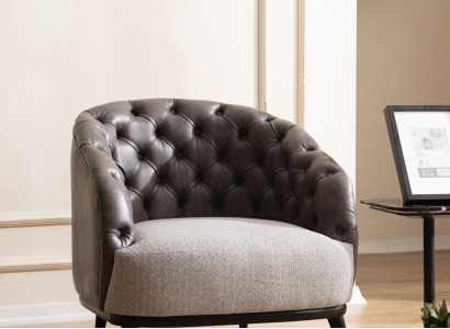 Luxury Armchair Chesterfield Single Seater Couch Furniture Lounge Club Sofa 1er