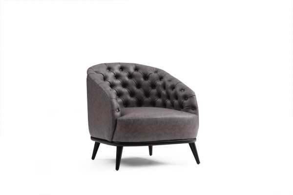 Luxury Armchair Chesterfield Single Seater Couch Furniture Lounge Club Sofa 1er