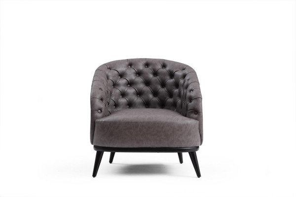 Luxury Armchair Chesterfield Single Seater Couch Furniture Lounge Club Sofa 1er