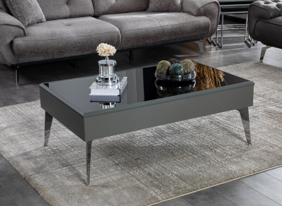 Coffee table Living room Wood Luxury Furniture Modern Color Gray new