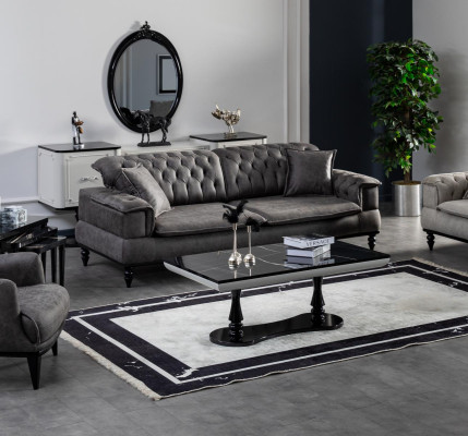 Living room Coffee table Luxury Design new Black Modern Material Wood