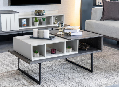 Coffee table Living room Wood Design Luxury Furniture new gray Style Modern