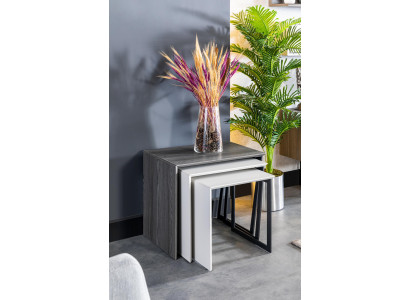 Side tables Living room Luxury Design new Modern gray Material Wood