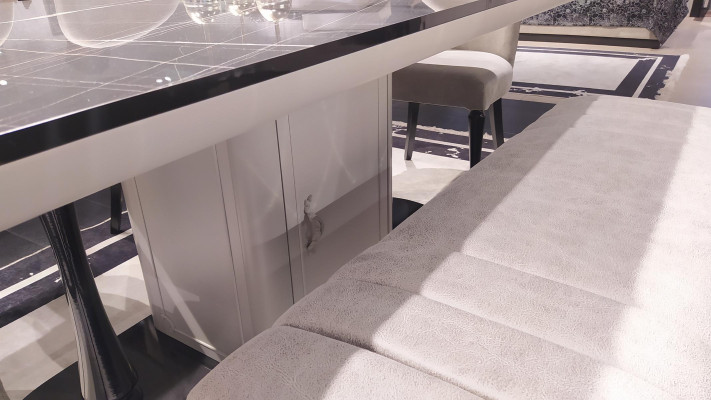 Luxury Stool for Dining Area Foot Stool Bench Seat Benches Padded Gray