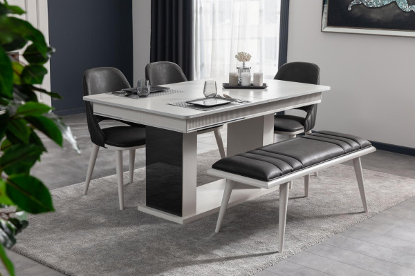 Stool new for a style modern luxury dining room Black wooden furniture new