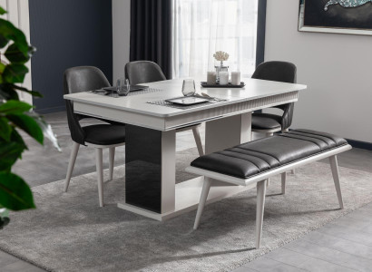 Stool new for a style modern luxury dining room Black wooden furniture new