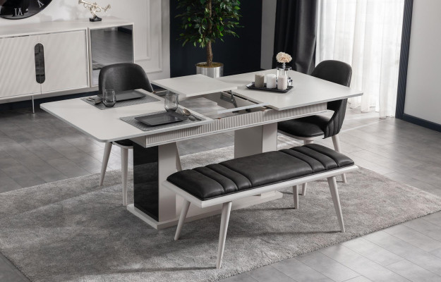 Stool new for a style modern luxury dining room Black wooden furniture new