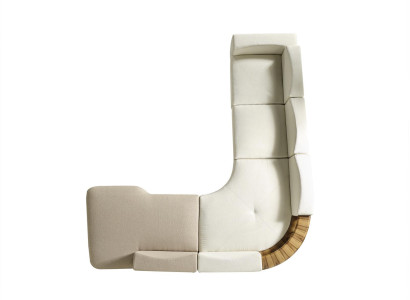 Corner sofa L-shape Living room Style Modern Upholstery Wood Textile Corner suite
