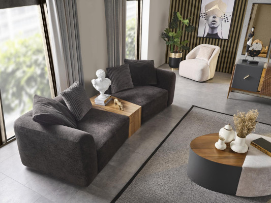 Set Sofa set 41 Seat Coffee table Complete Living landscape 3-piece Furniture