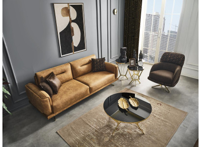 Sofa set Sofa 31 Seater Armchair Furniture Luxury Design new brown