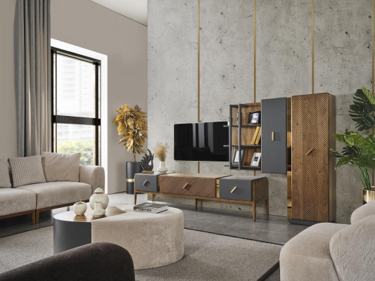 Wall unit TV lowboard bookshelf hanging cabinet wardrobe modern new