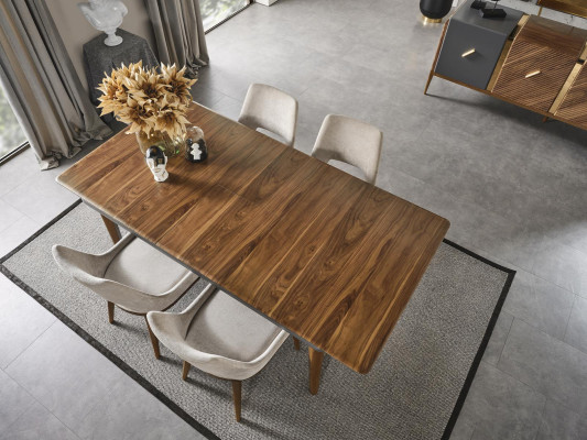 Complete Set Table 4x Chairs Dining room Set Ess Group Wood 5pcs new
