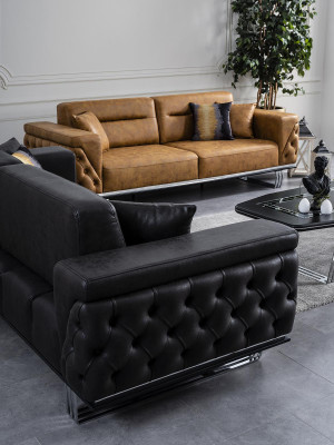 Living room Sofa 4 Seater Luxury Designer Couch Upholstered Sofas Modern