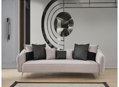 Sofa 3 Seater Couch Modern Luxury Upholstery Living room Textile white new