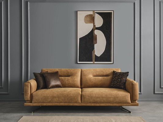 Living room Sofa 3 Seater Textile Upholstery Three Seater Couch Italian Furniture