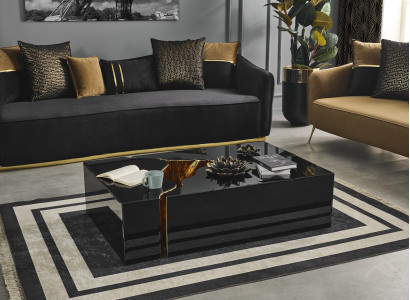 Coffee table Design Furniture Luxury new Black Modern Living room Wood