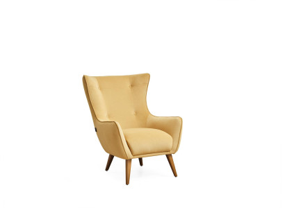 Living room s Armchair Design Couch Luxury Lounge Upholstery Club Disco Yellow