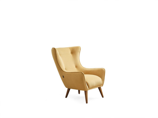 Living room s Armchair Design Couch Luxury Lounge Upholstery Club Disco Yellow