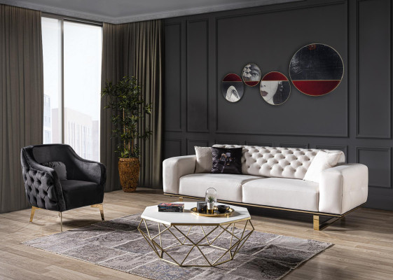 Living room Armchair Upholstery Design Modern Sofas Textile new Luxury Black