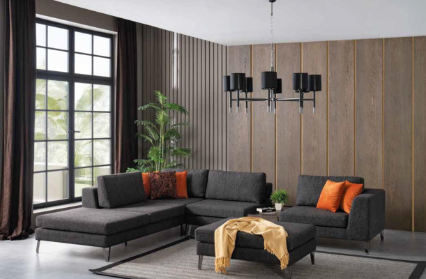 Living room Corner sofa L-shape Sofas Corner Luxury Sofa Fabric Design Style new