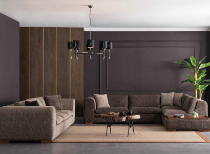 Living room Suite Corner sofa L-shape 4 Seat Sofa Sofa set Fabric Corner